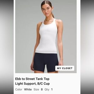 Ebb to Street Tank Top Light Support, B/C Cup